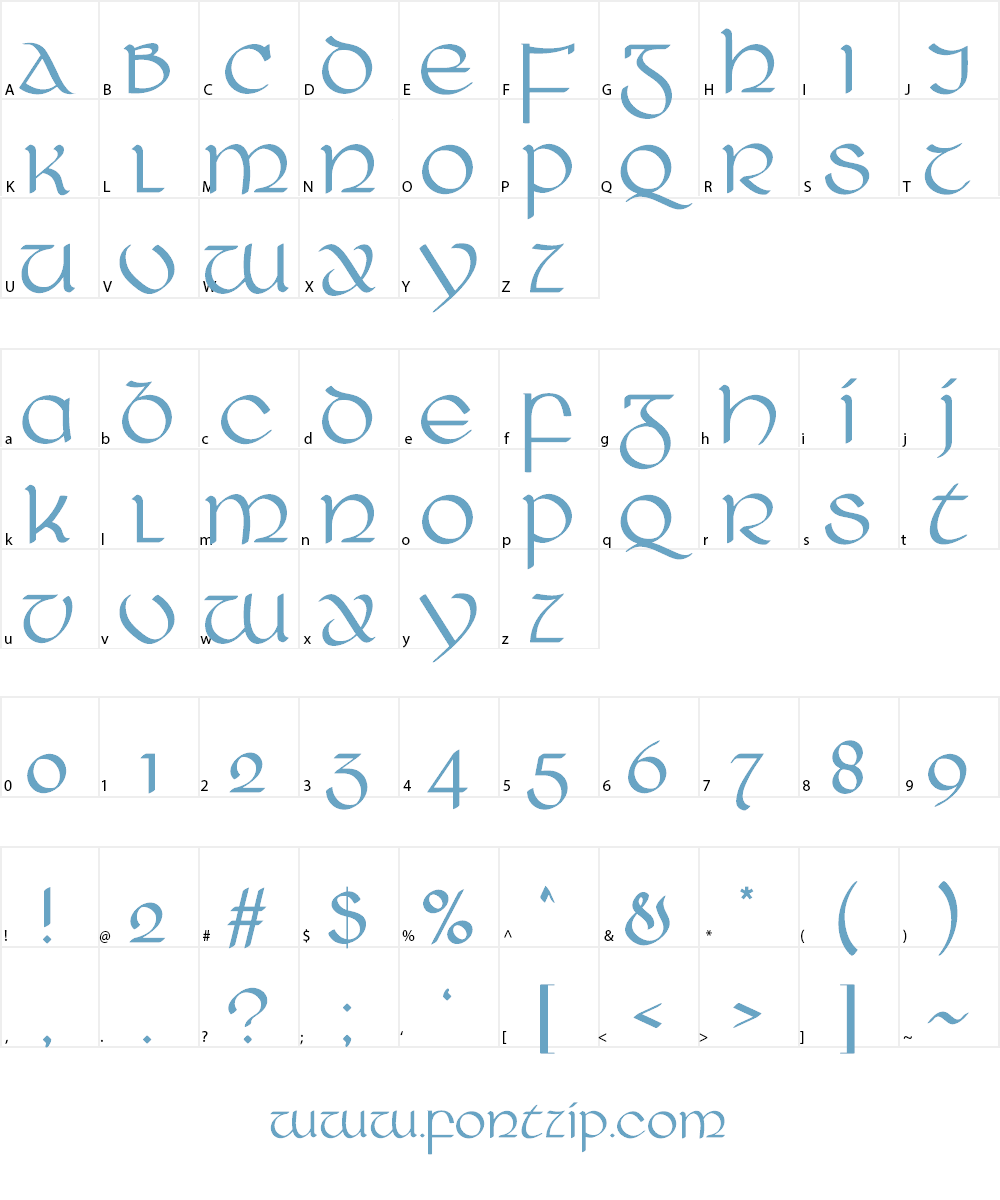 Ring of Kerry Font Character